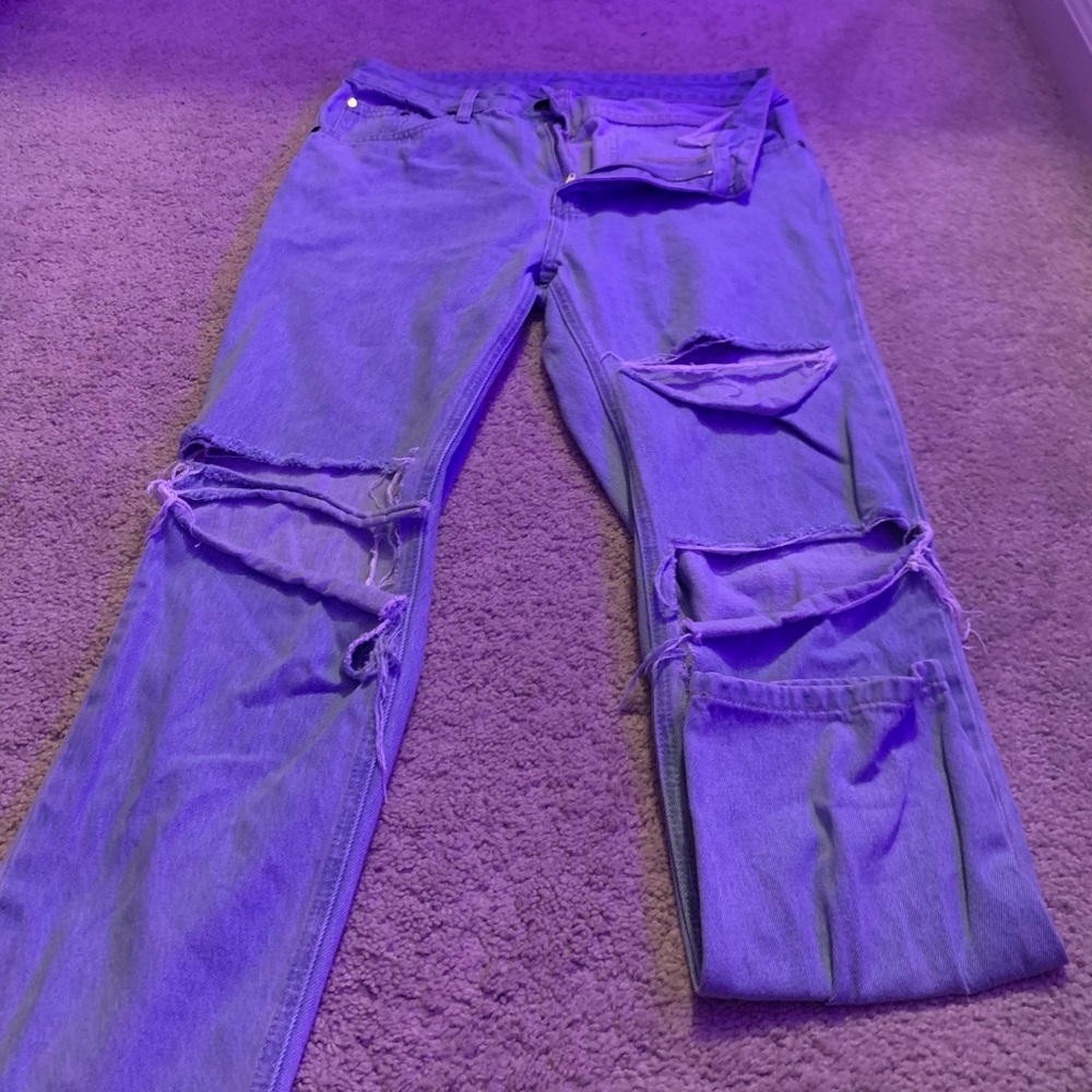 Light blue Ripped jeans